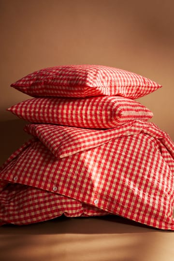 Bæk&Bølge bäddset 220x220 cm - Röd-gul - Juna