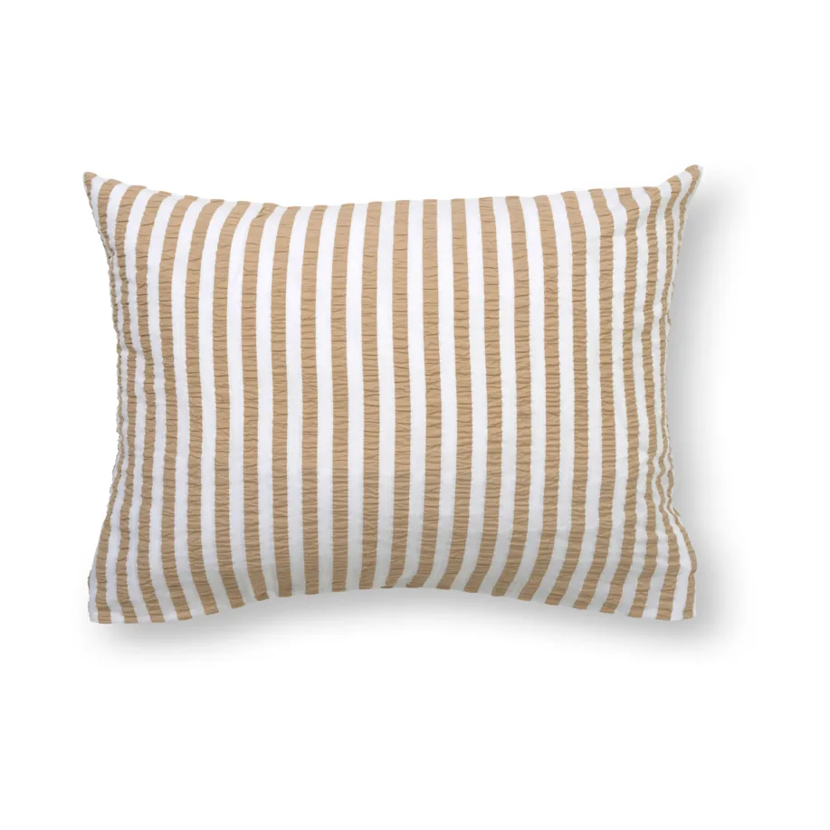 Bæk&Bølge Lines örngott 50x70 cm, Sand-vit Juna