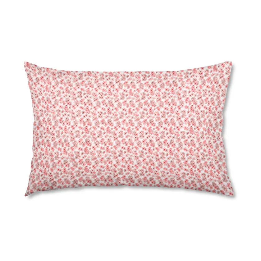 Pleasantly örngott 50x70 cm, Vit-rosa Juna