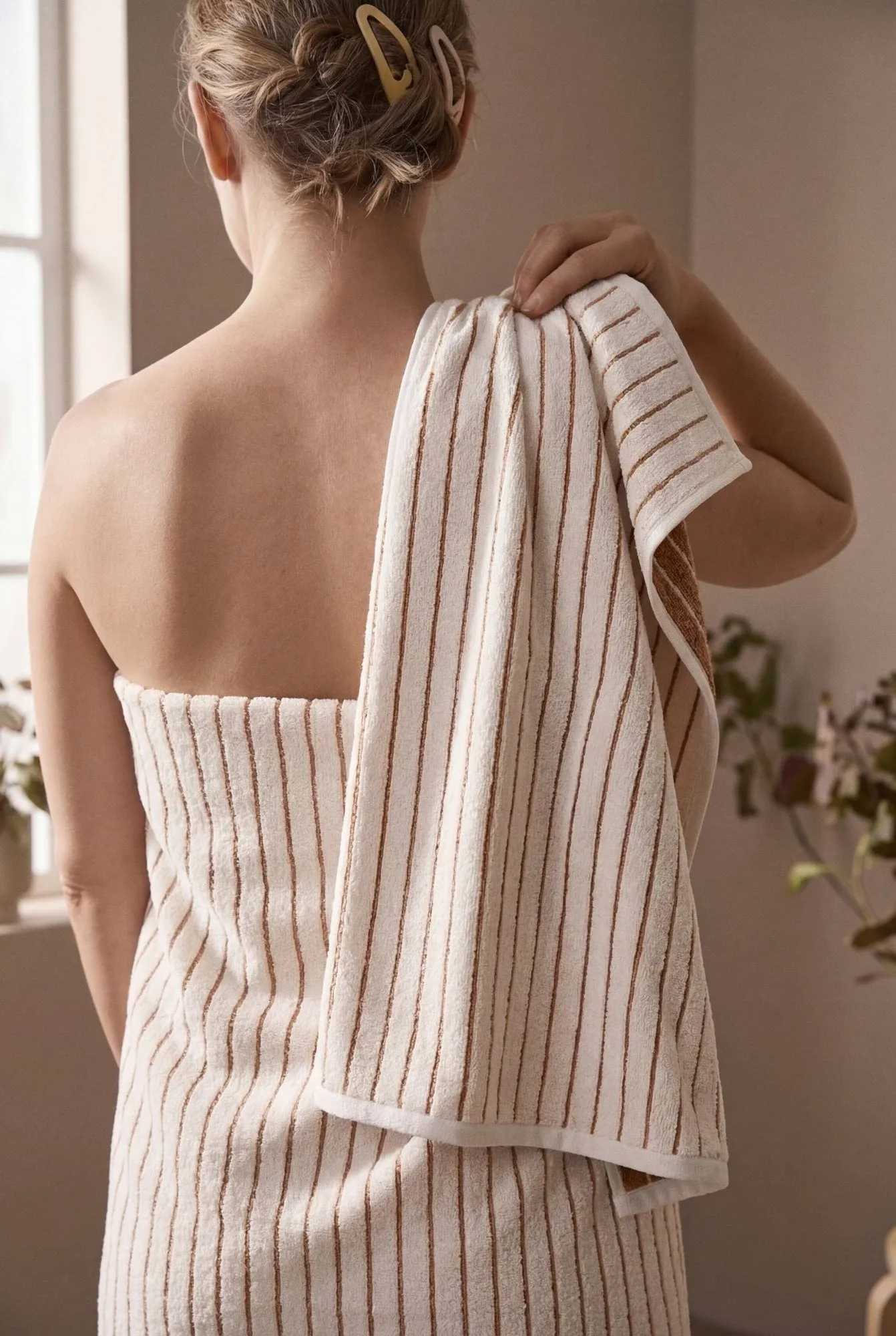 Soft Handduk, Off-white, 50x100 cm Juna