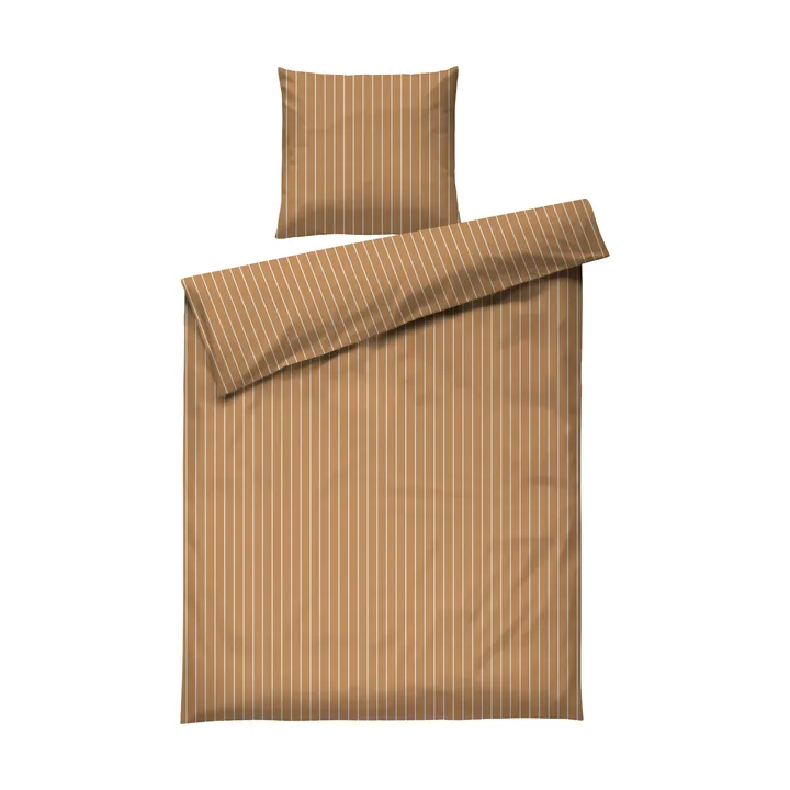 Soft Påslakanset, 150x210/50x60 cm - Karamell-offwhite - Juna