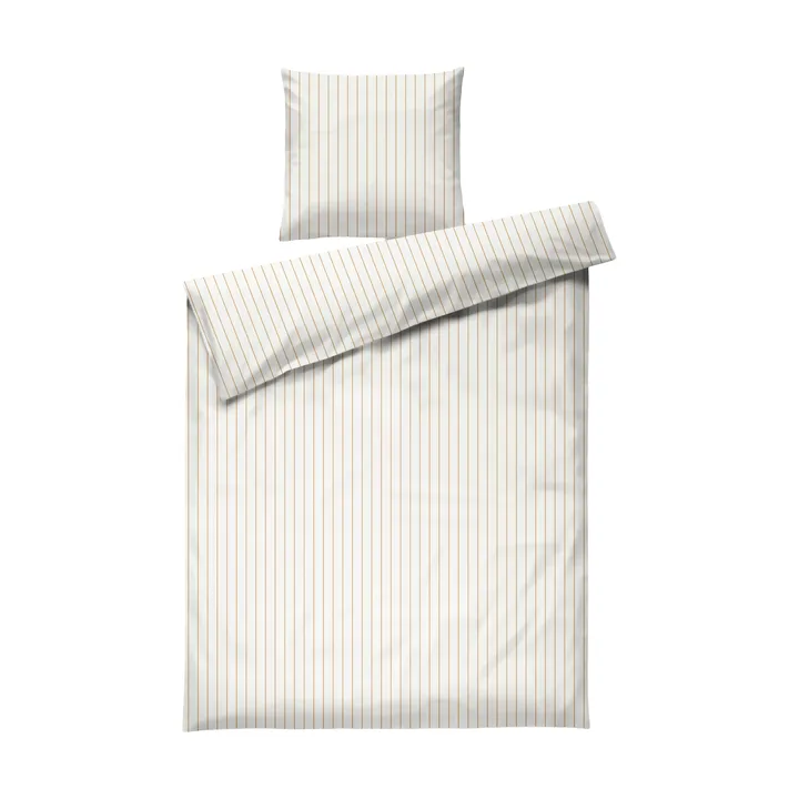 Soft Påslakanset, 150x210/50x60 cm - Offwhite-karamell - Juna