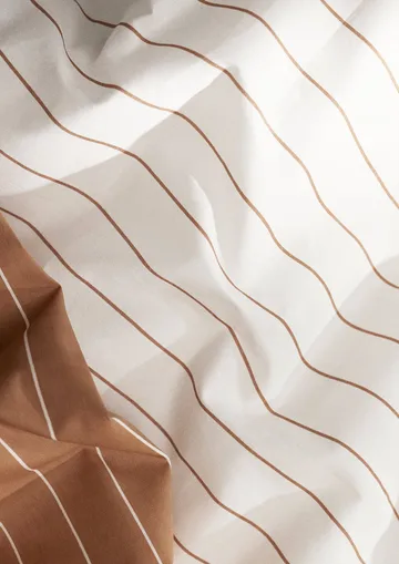 Soft Påslakanset, 150x210/50x60 cm - Offwhite-karamell - Juna