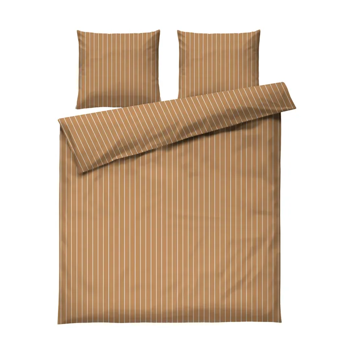 Soft Påslakanset, 220x220/2x50x60 cm - Karamell-offwhite - Juna