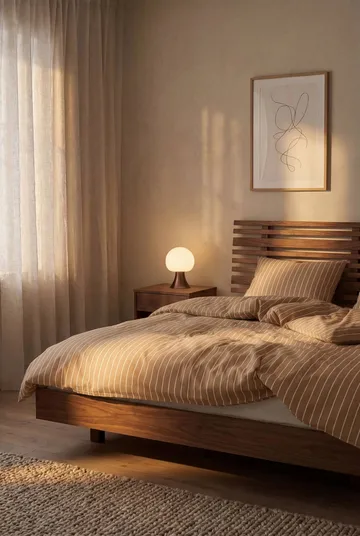 Soft Påslakanset, 220x220/2x50x60 cm - Karamell-offwhite - Juna
