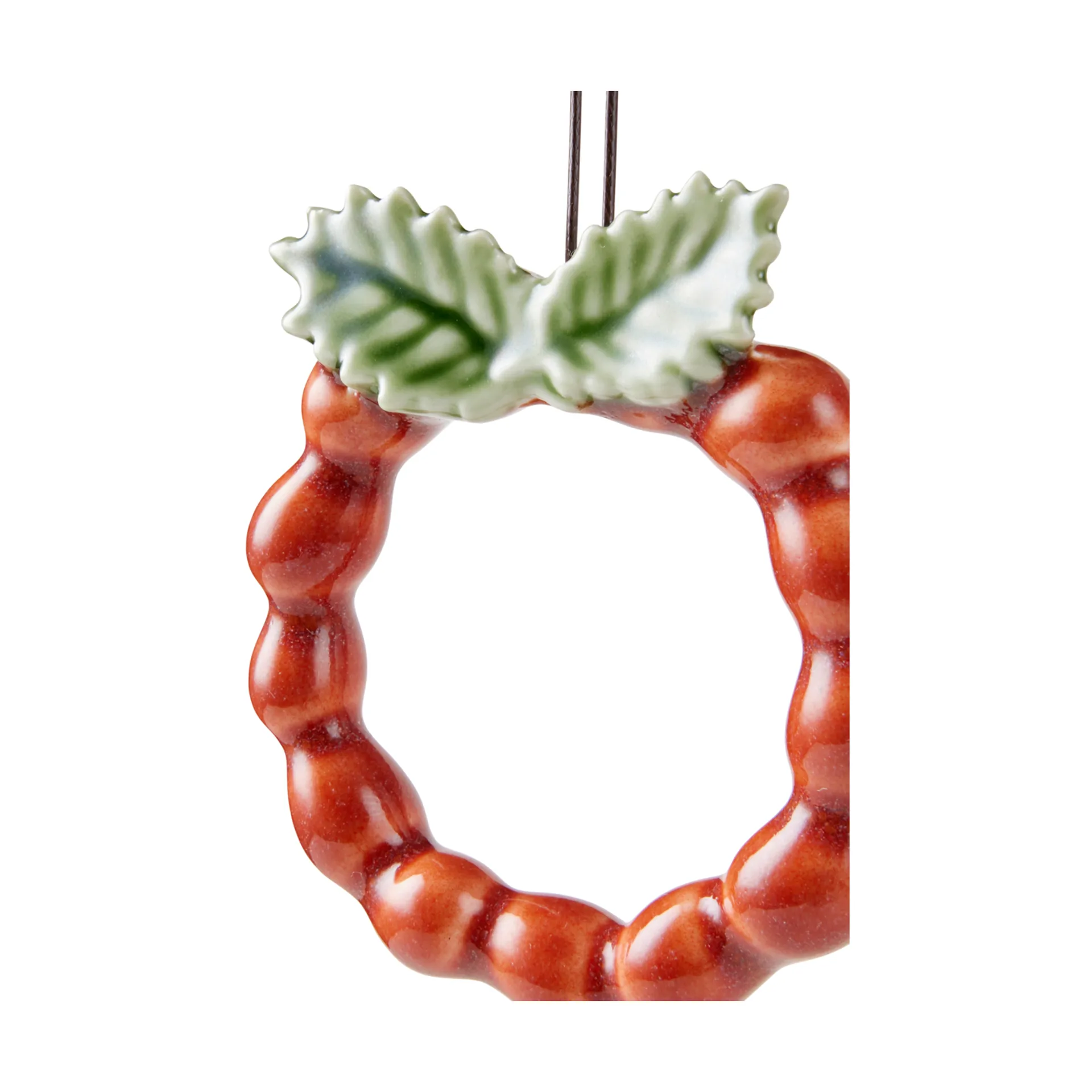 Christmas Tales krans 7 cm, Röd Kähler