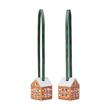 Gingerbread julhänge 5 cm 2-pack - Brun - Kähler