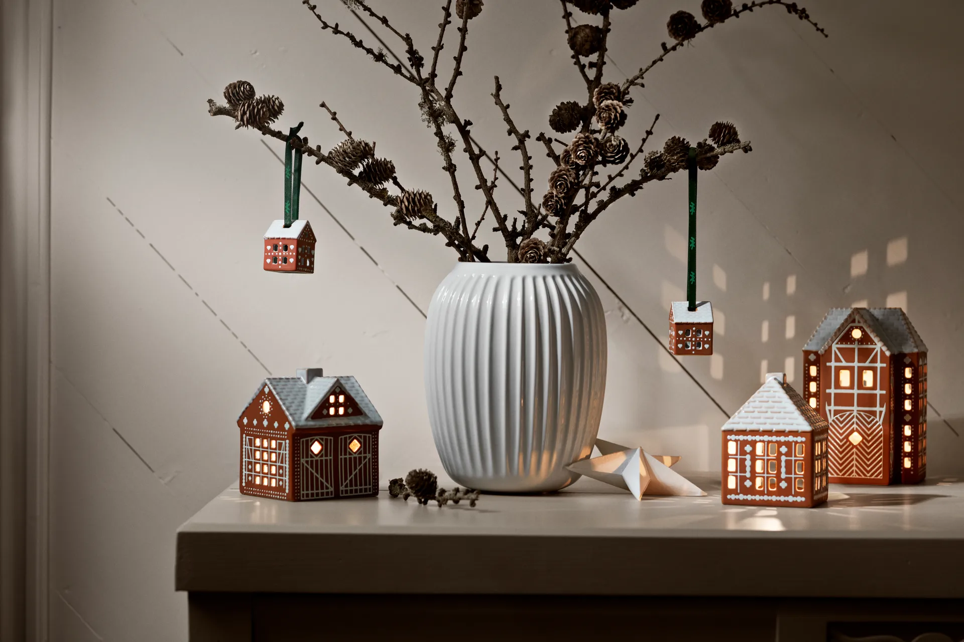 Gingerbread julhänge 5 cm 2-pack, Brun Kähler