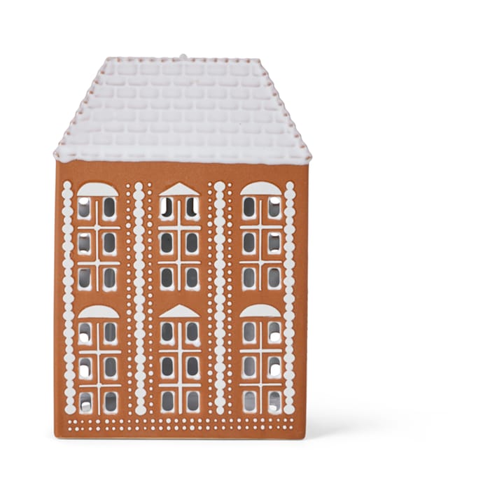 Gingerbread Ljuslykta stor 17 cm, Brun Kähler