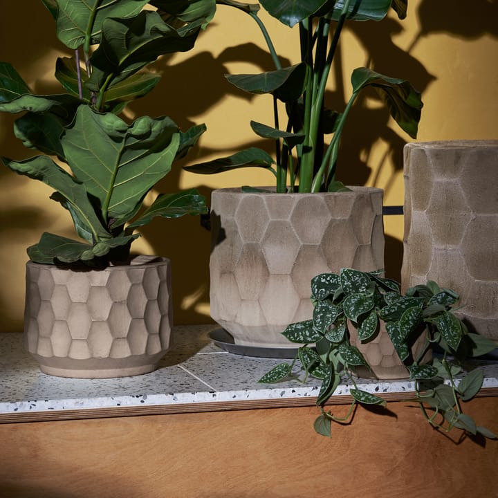 Gro blomkruka ljus sand, Ø16,5 cm Kähler