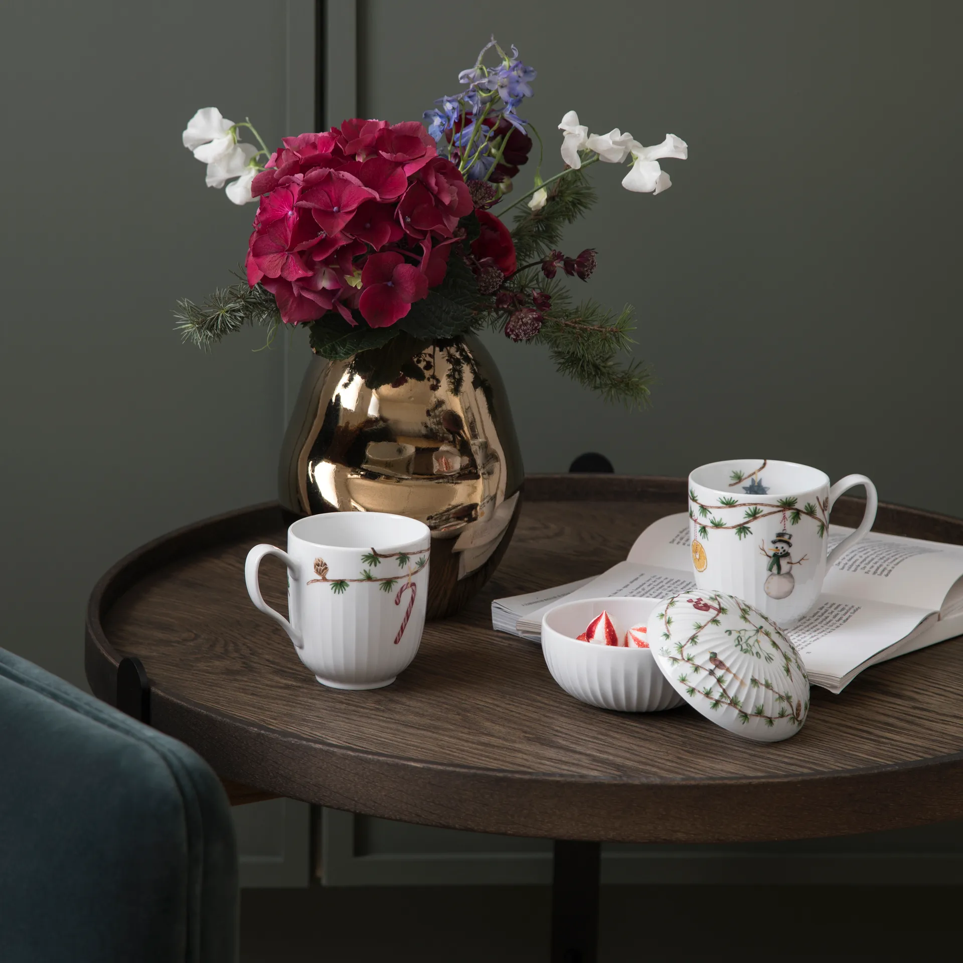 Hammershøi Christmas bonbonjär Ø11,5 cm, Vit Kähler