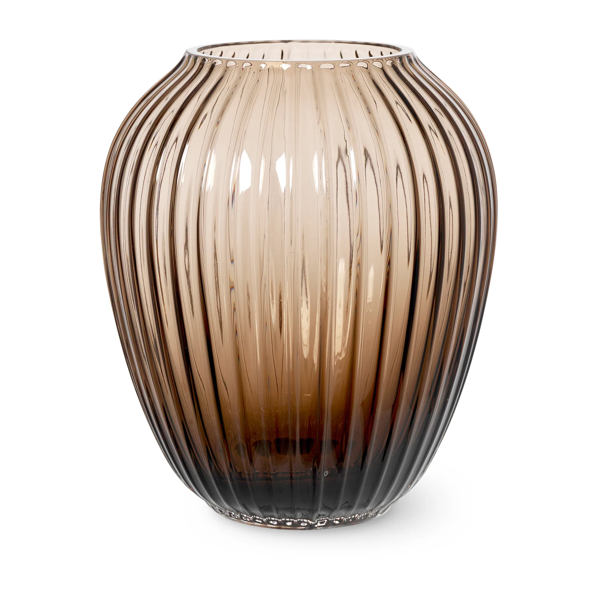 Hammershøi glasvas 18,5 cm, Valnöt Kähler