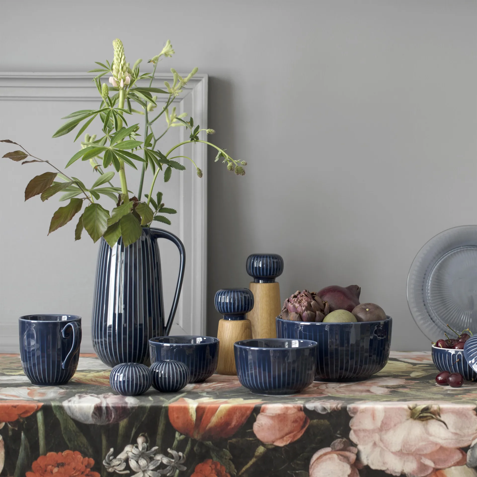 Hammershøi mugg, indigo Kähler