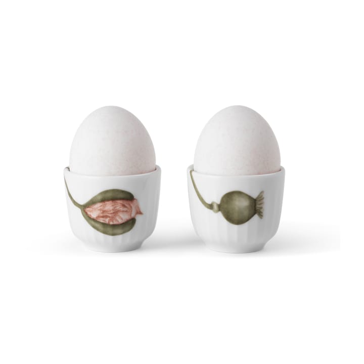 Hammershøi Poppy äggkopp 2-pack, Vit-dekor Kähler