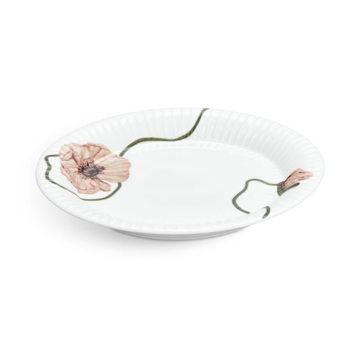 Hammershøi Poppy assiett 22 cm, Vit Kähler