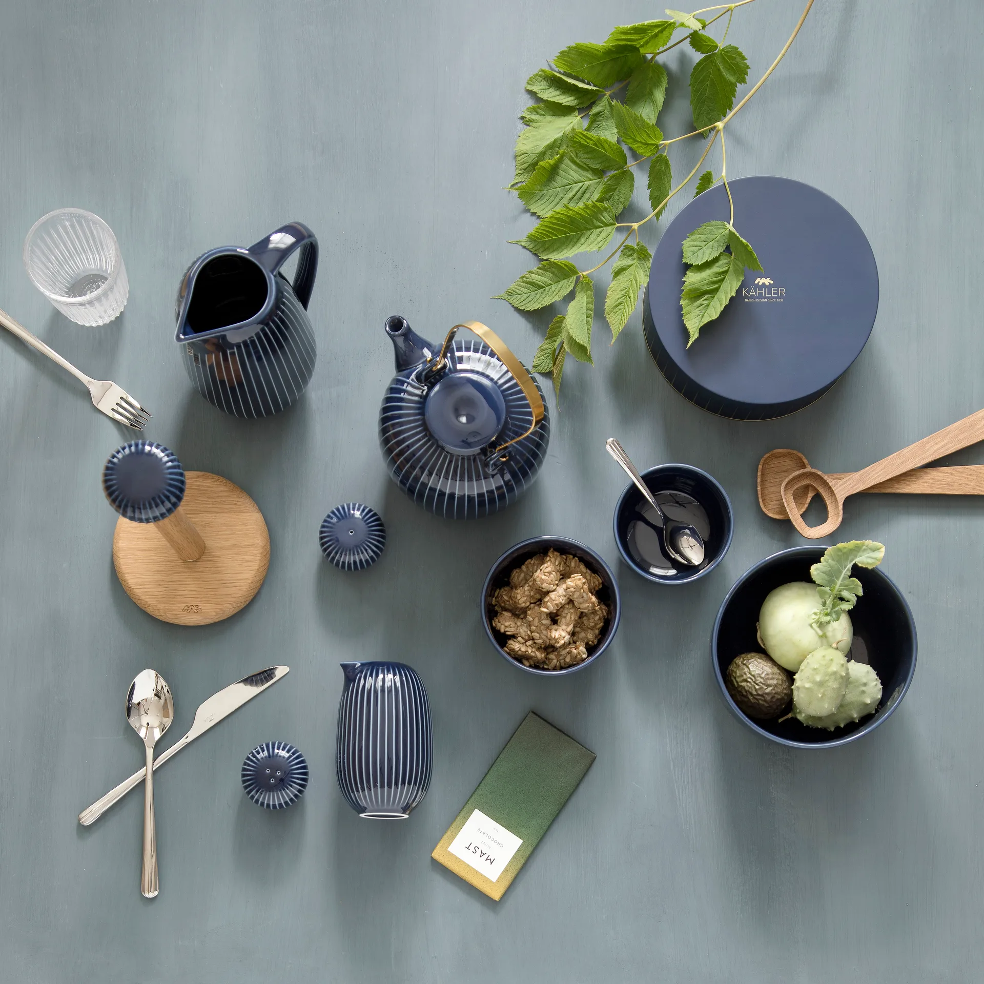 Hammershøi skål Ø12 cm, indigo Kähler