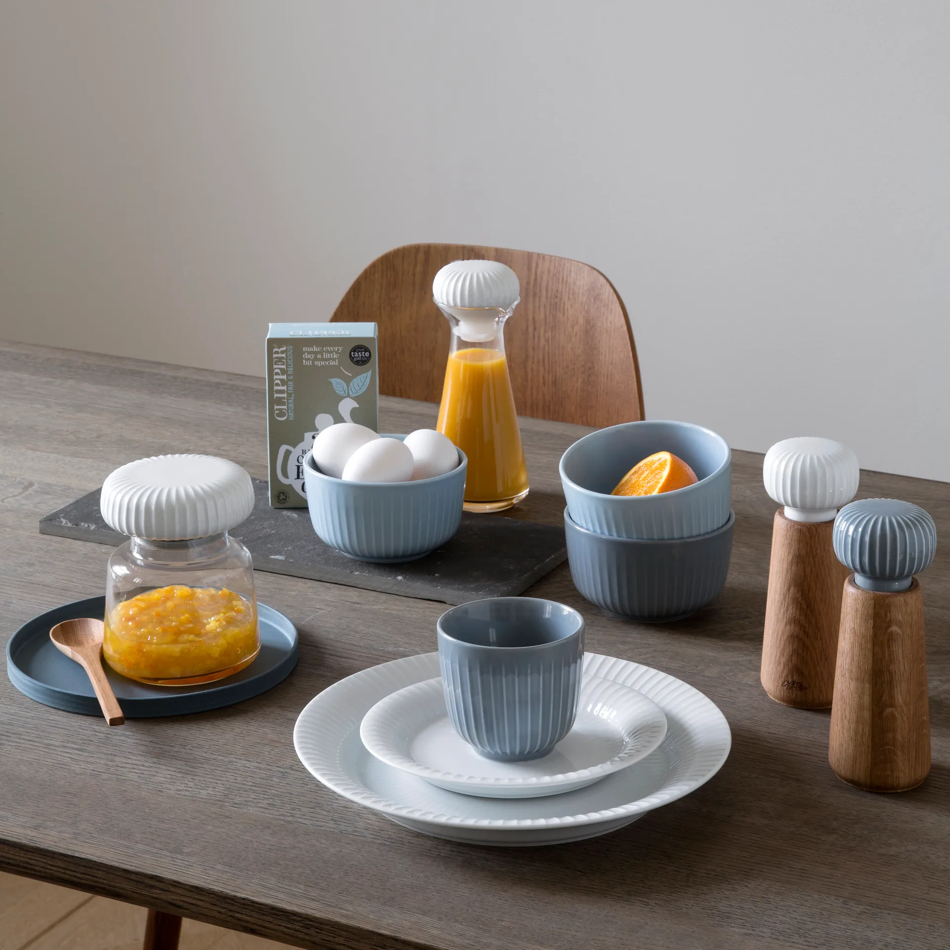 Hammershøi tallrik vit, Ø 19 cm Kähler