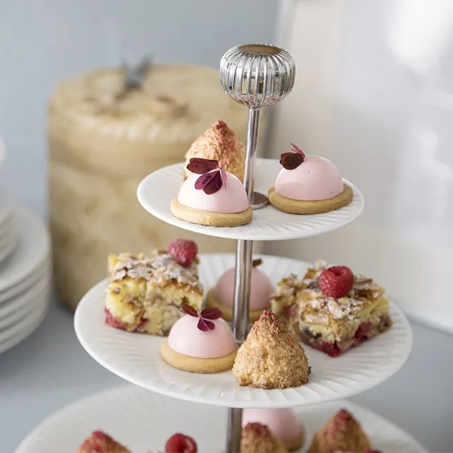 Hammershøi våningsfat, vit Kähler