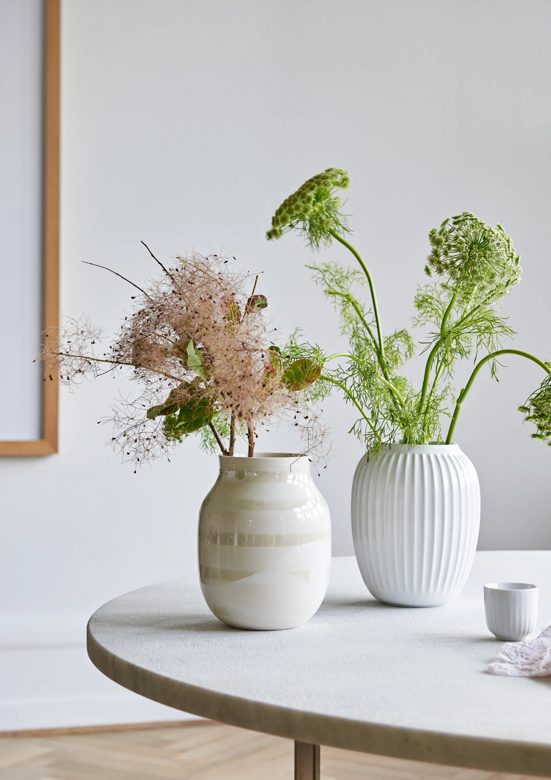 Hammershøi vas mellan, vit Kähler