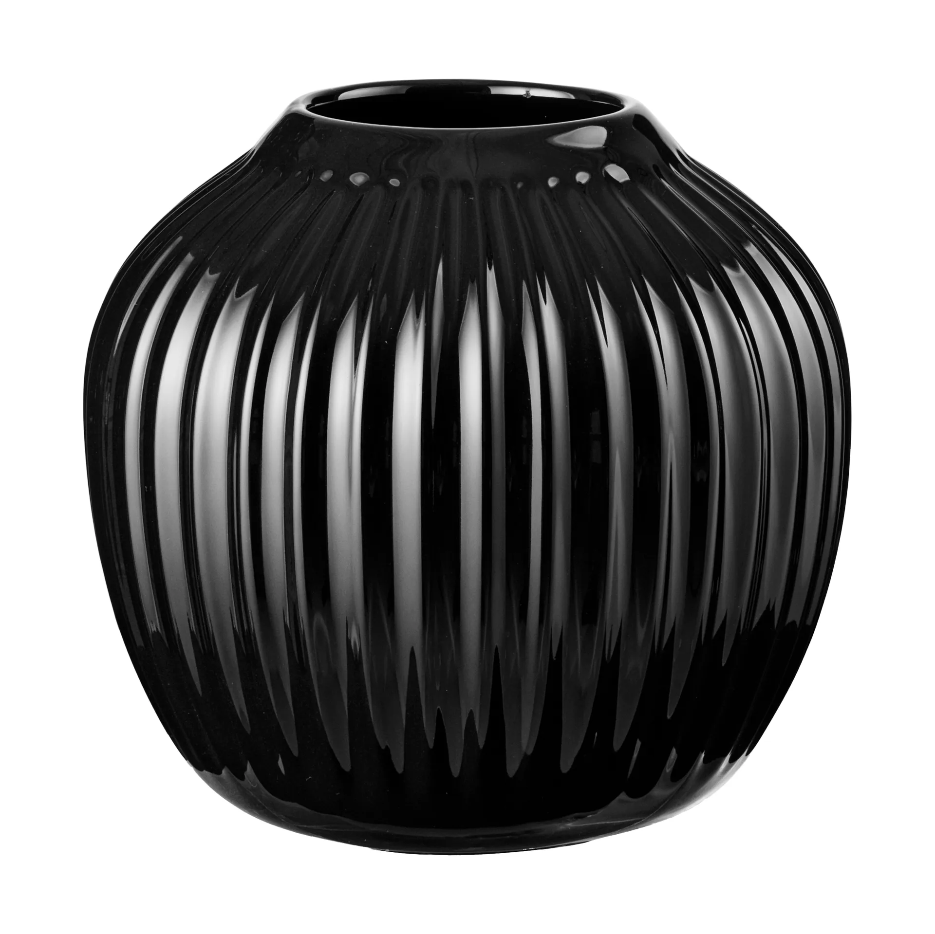 Hammershøi vas, Svart, liten 13 cm Kähler