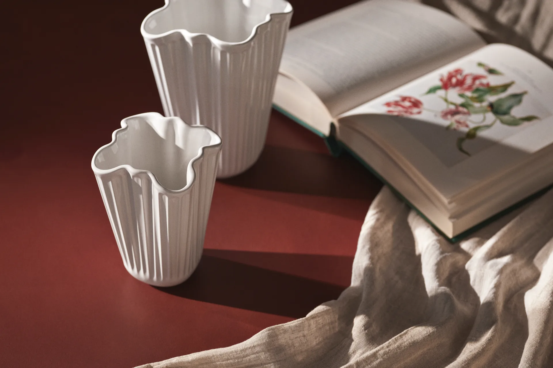 Hammershøi vas unfold, Vit, 16,5 cm Kähler