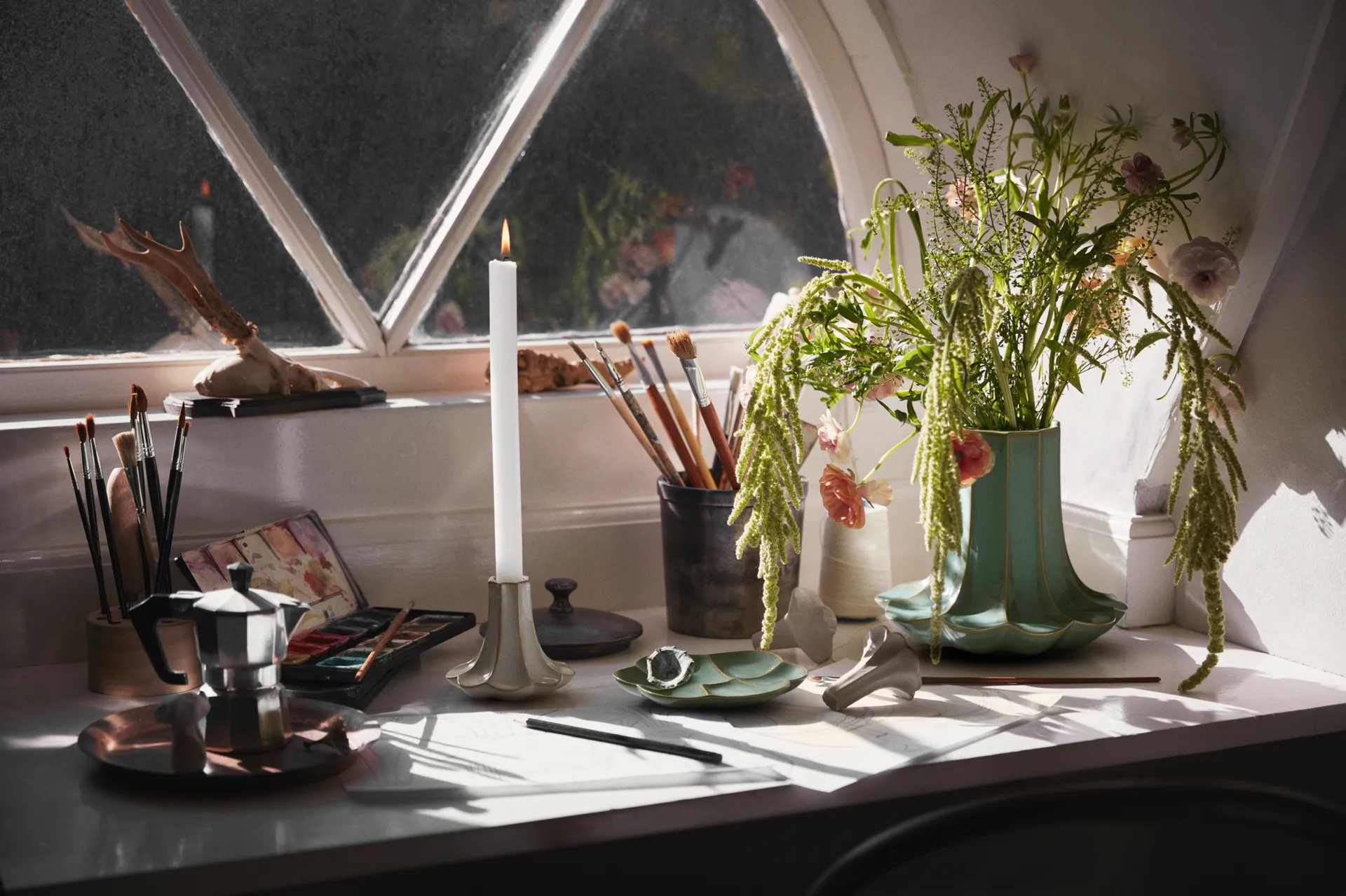 Kantarell skål, Blå, Ø14,5 cm Kähler