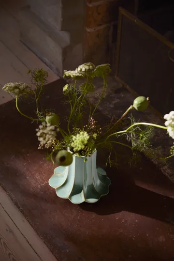 Kantarell vas - Grön, 20,5 cm - Kähler