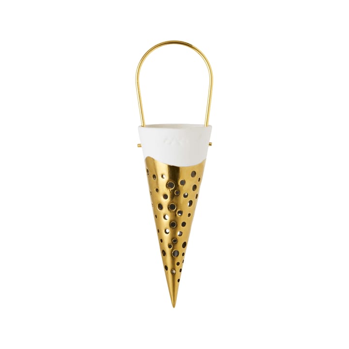 Nobili julstrut julhänge 18 cm - Guld-vit - Kähler