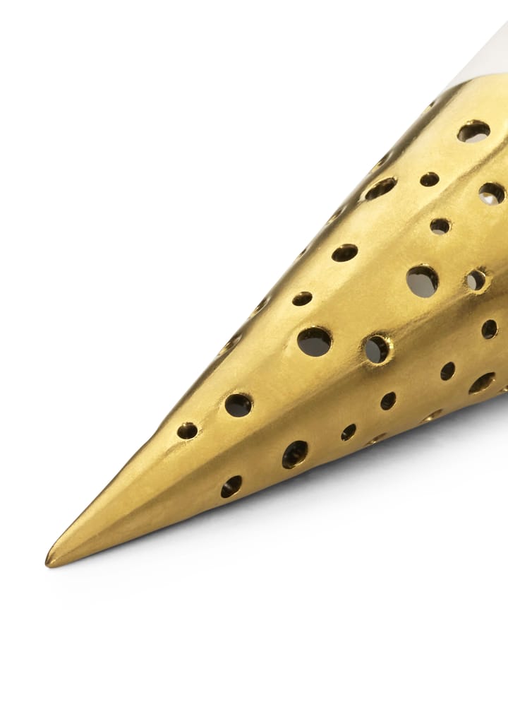 Nobili julstrut julhänge 18 cm, Guld-vit Kähler