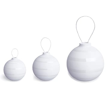 Omaggio julkulor 3-pack - pärlemor - Kähler