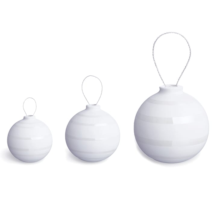 Omaggio julkulor 3-pack, pärlemor Kähler