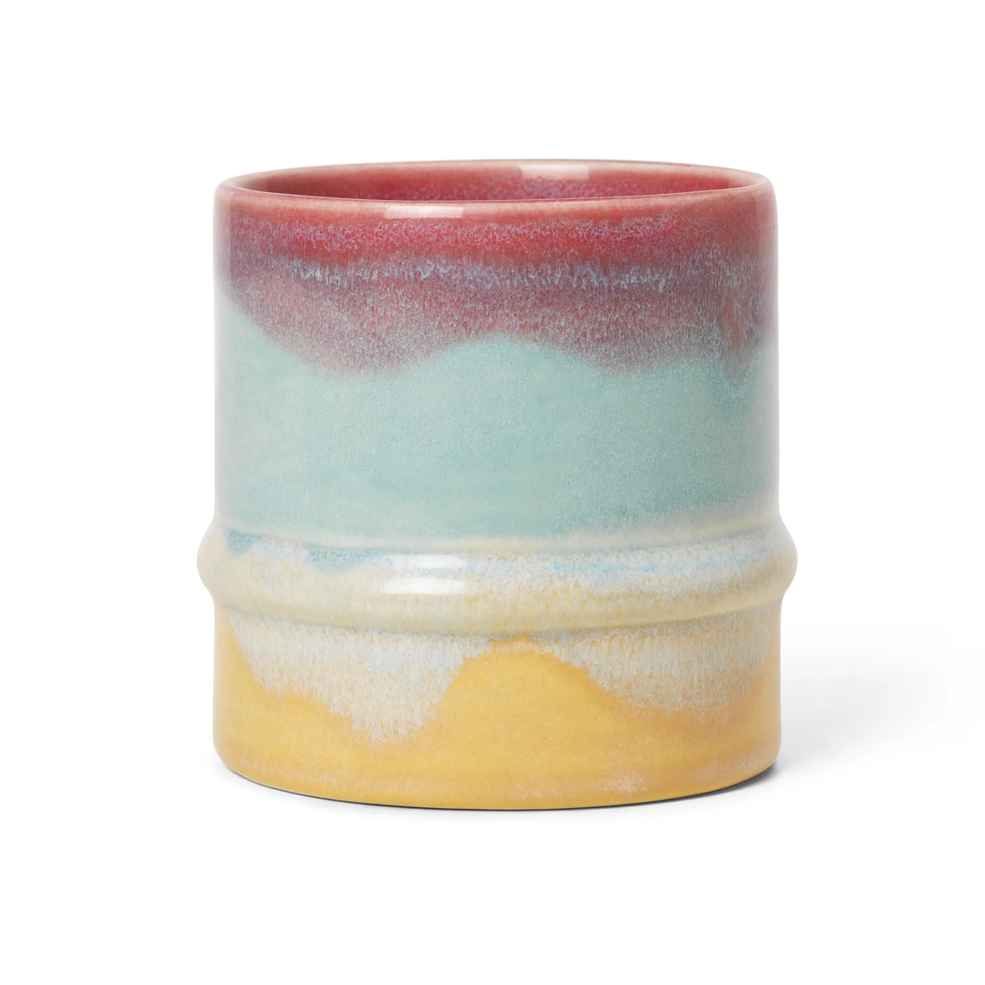 Poppery mugg 36 cl, Pink-mint-gul Kähler
