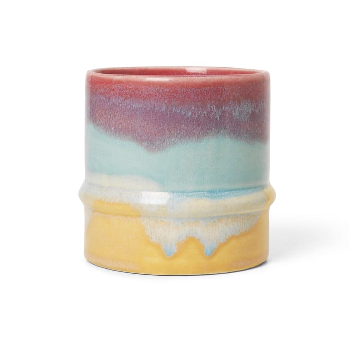 Poppery mugg 36 cl, Pink-mint-gul Kähler