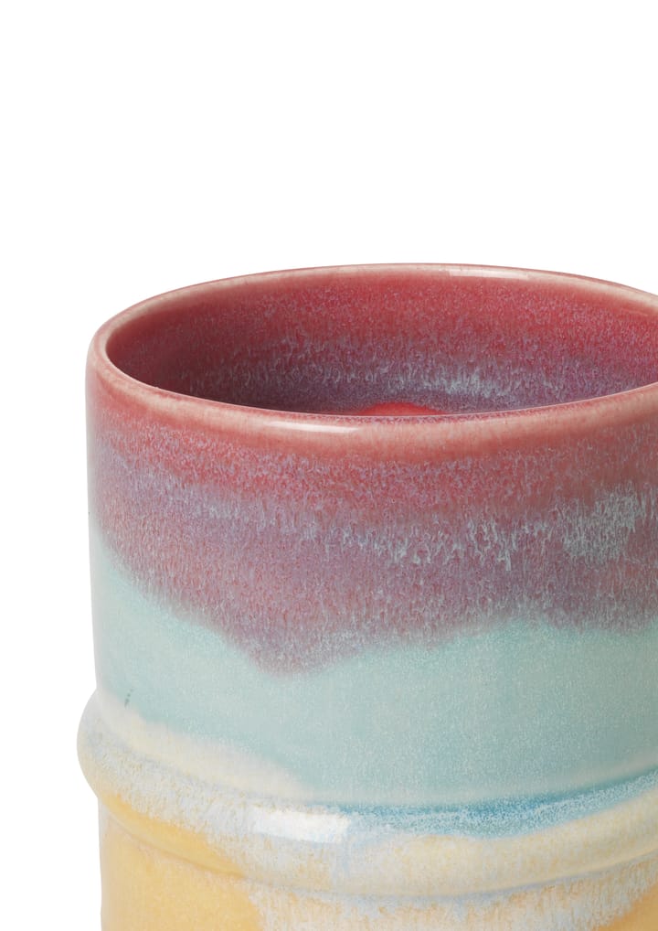 Poppery mugg 36 cl, Pink-mint-gul Kähler
