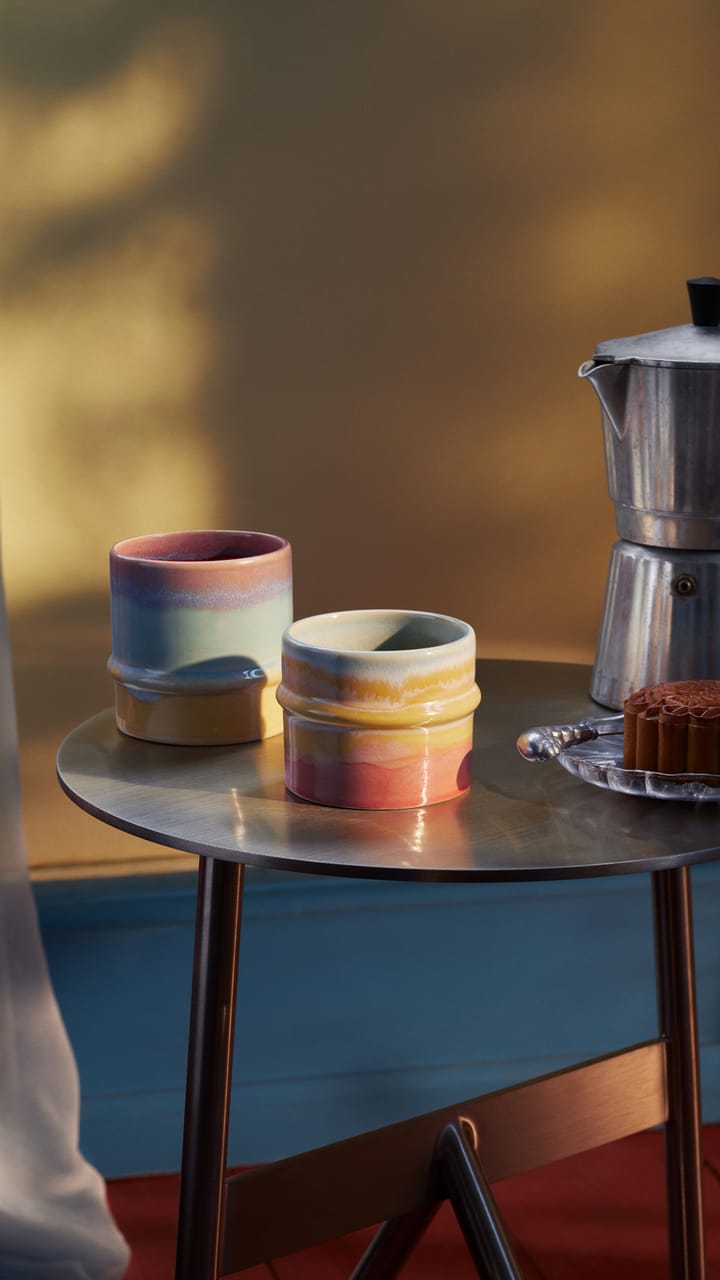 Poppery mugg 36 cl, Pink-mint-gul Kähler