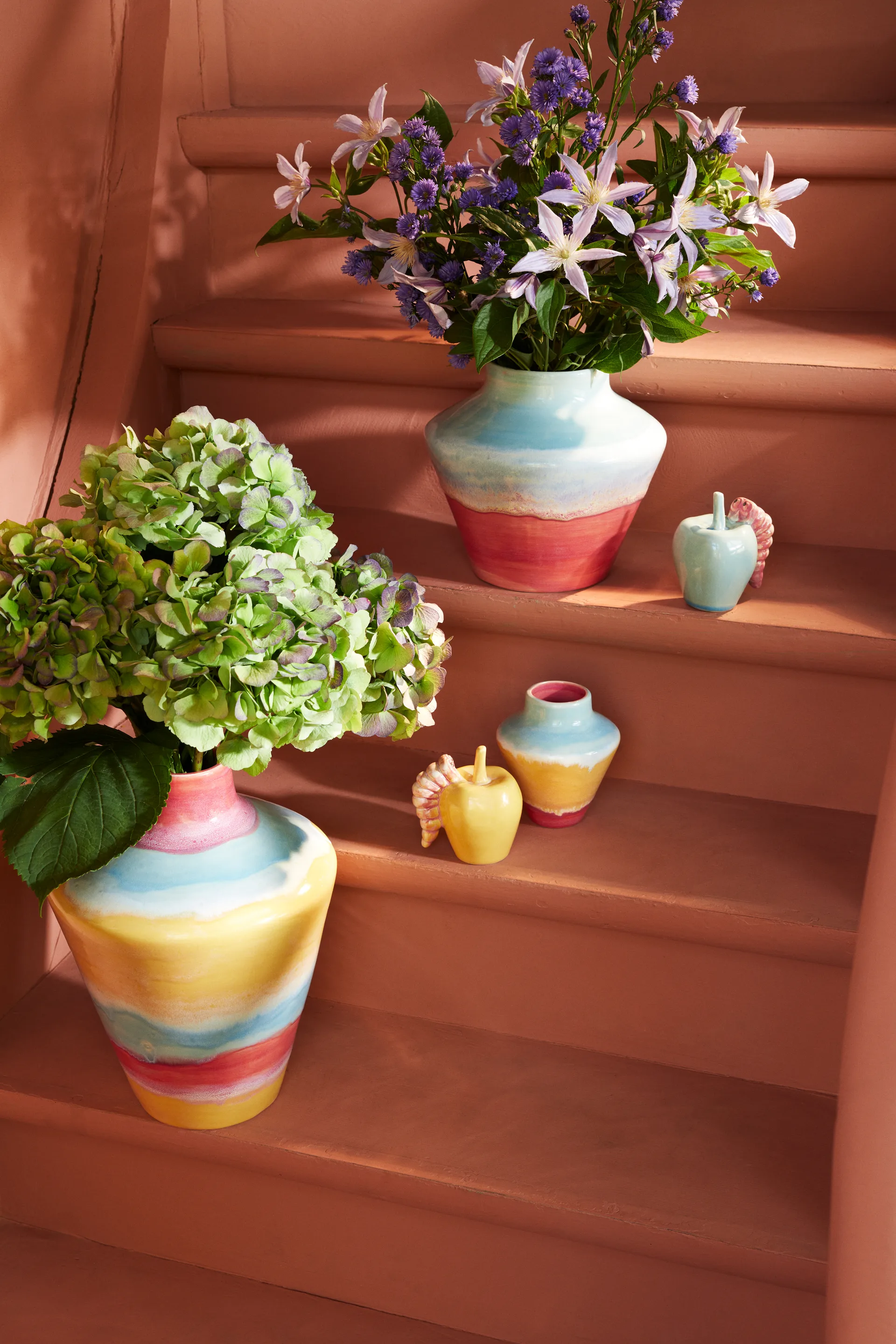 Poppery vas 20,5 cm, Mint-pink Kähler