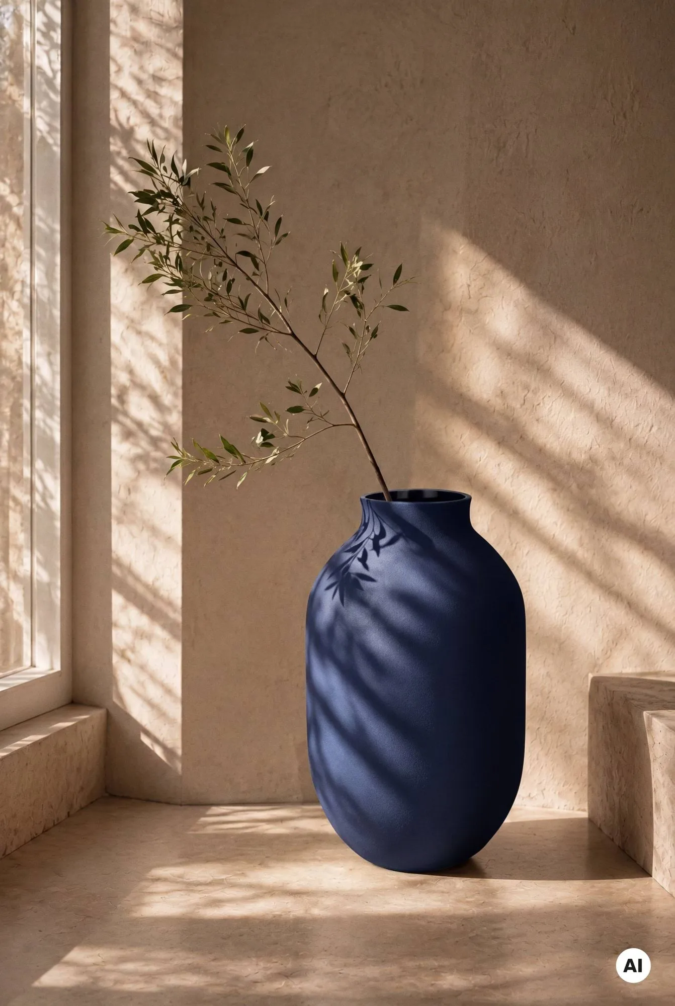 Studio Omaggio vas, Blå, 50 cm Kähler
