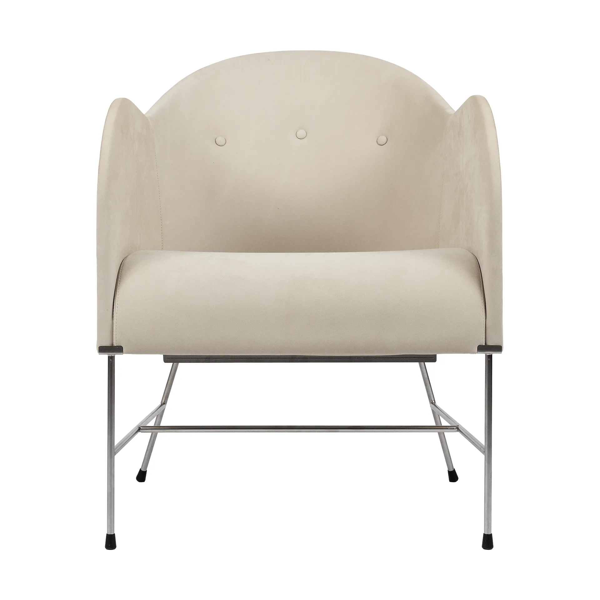 El Novillero fåtölj, Läder Nubuck 501-matt kromat stativ Källemo