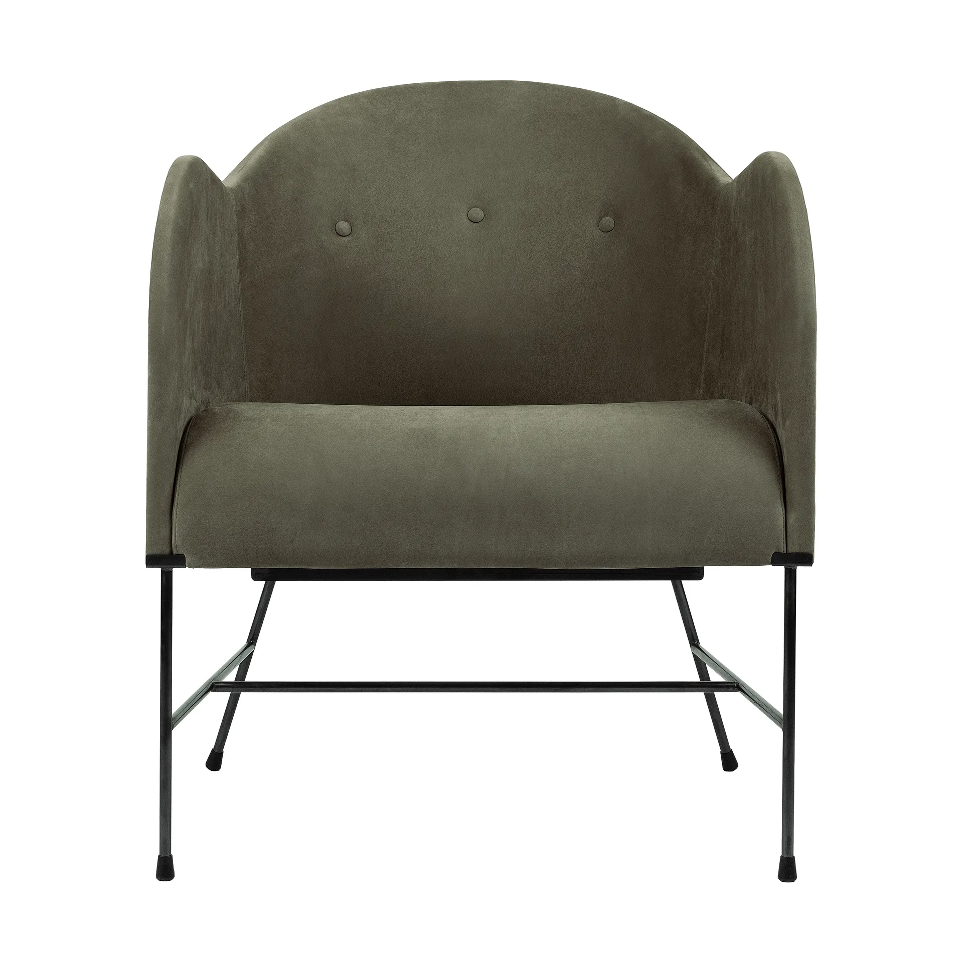 El Novillero fåtölj, Läder Nubuck 512-svart stativ Källemo