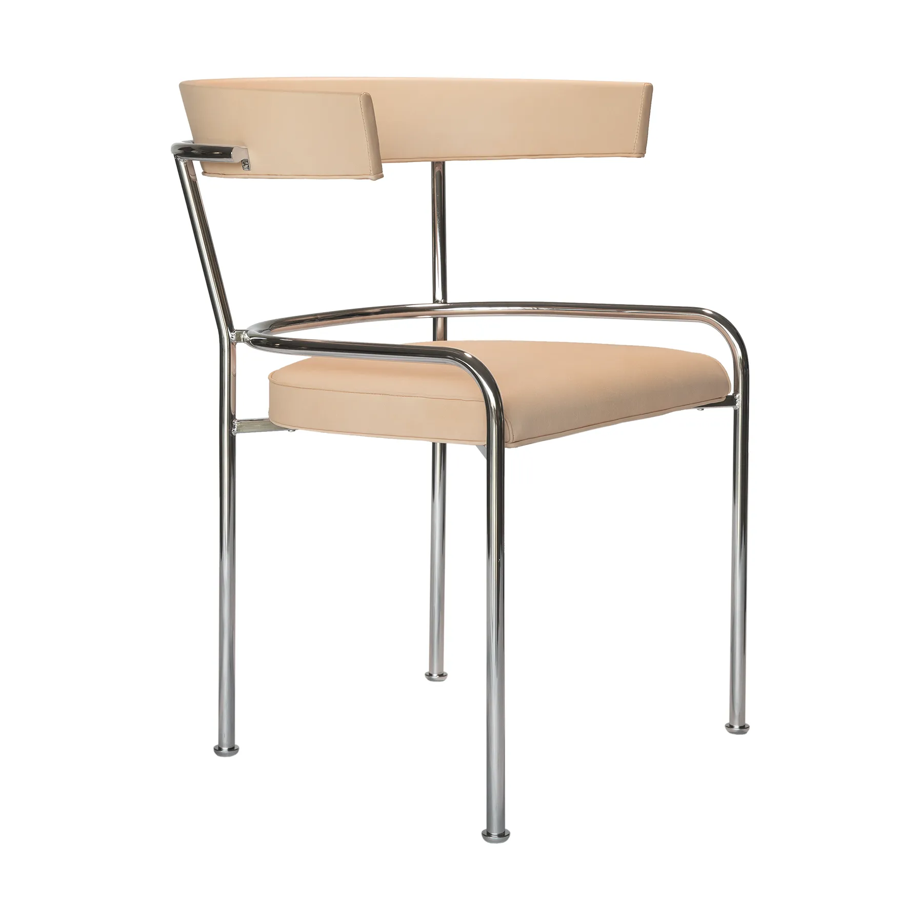 GA-1 karmstol, Elmo Vegeta läder-krom Källemo