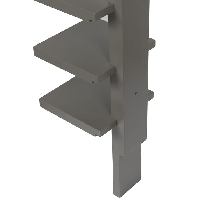 Pilaster vägghylla, grå bets Källemo