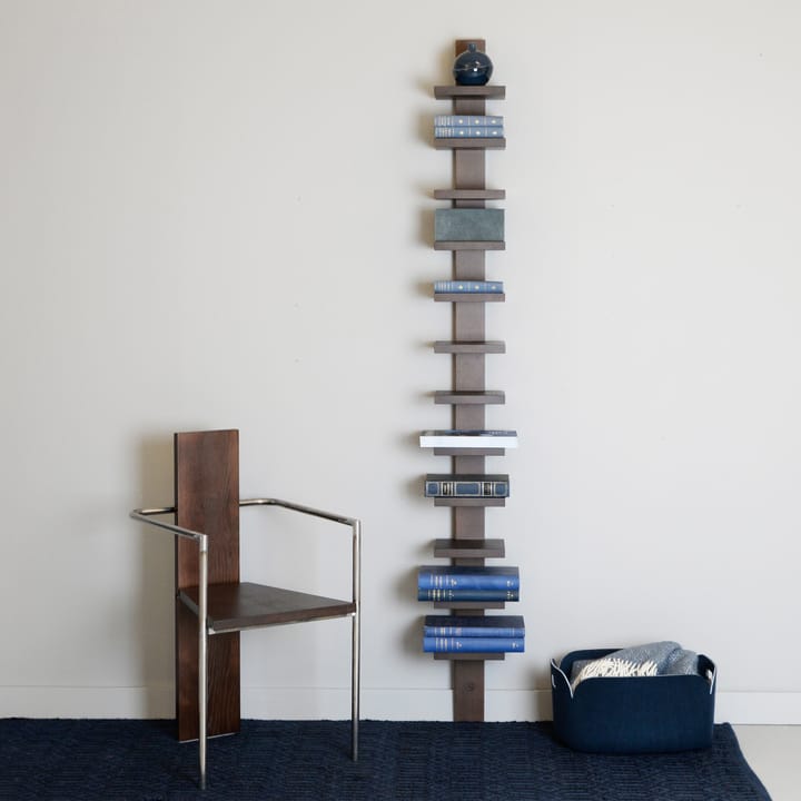 Pilaster vägghylla, grå bets Källemo