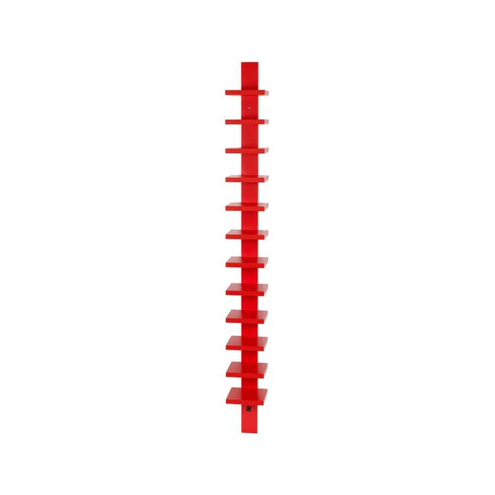 Pilaster vägghylla - röd bets - Källemo