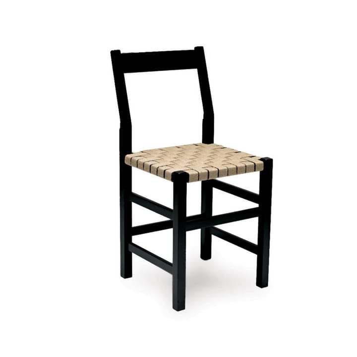 Schablon stol - sadelgjord natur, svart stativ - Källemo
