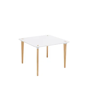 Buff bord vit 70x70 cm - Oljade askben 40 cm - Karl Andersson & Söner