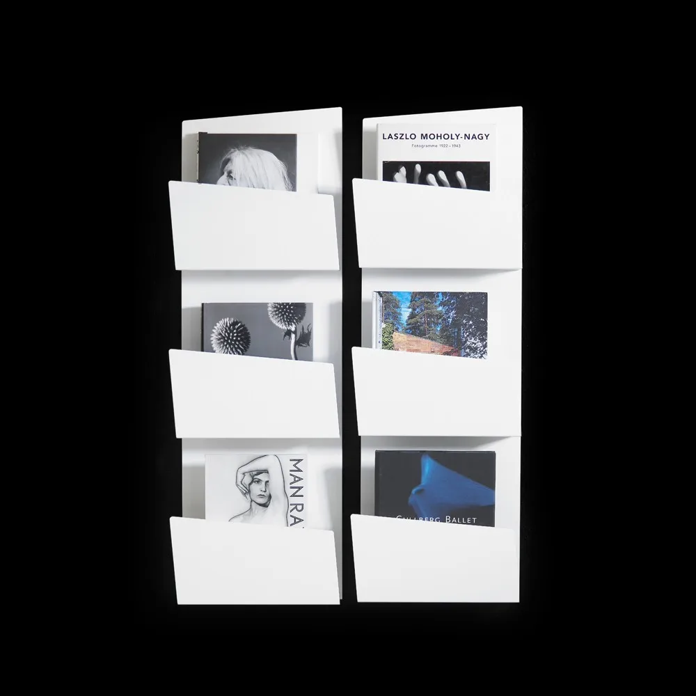 Collar liggande tidskriftshylla, Snövitlack col.58 Karl Andersson & Söner