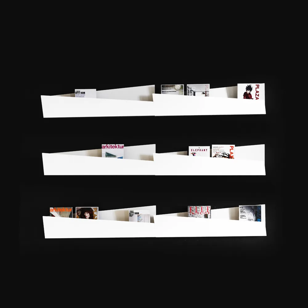 Collar stående tidskriftshylla, Rödlack col.67 Karl Andersson & Söner