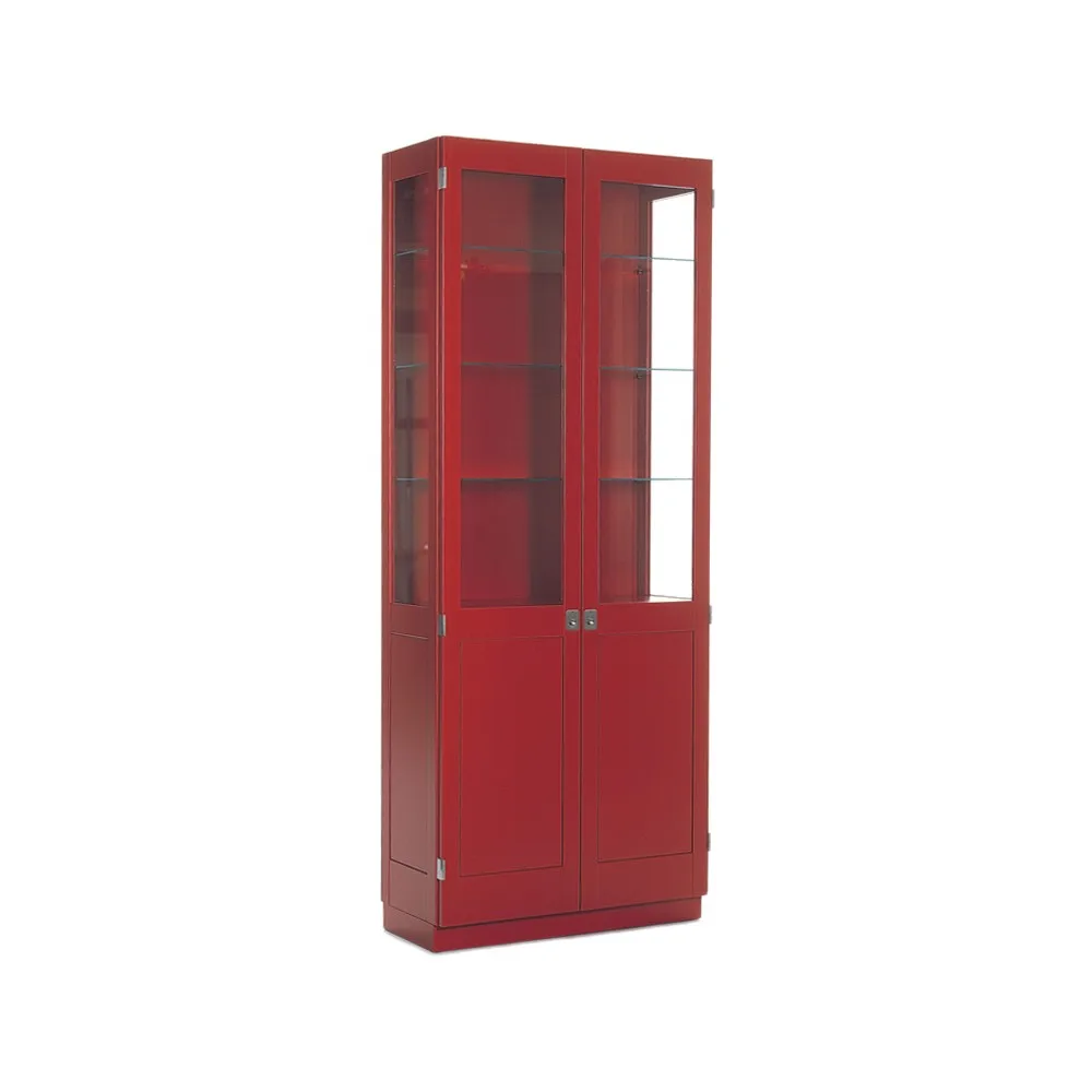 KA72 739 skåp med förnicklade beslag, Rödlack col.67 Karl Andersson & Söner