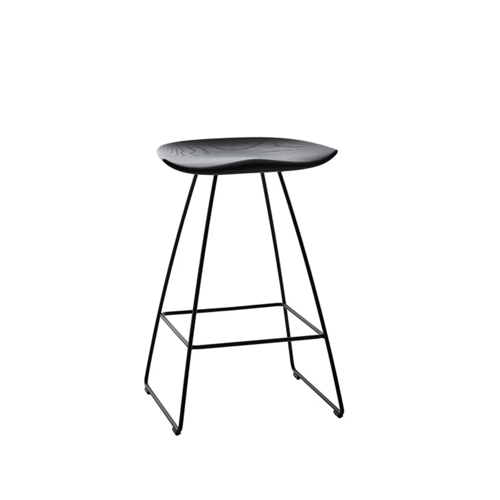 Kaz barstol 44x65 cm, Ask svartbets svart stativ Karl Andersson & Söner