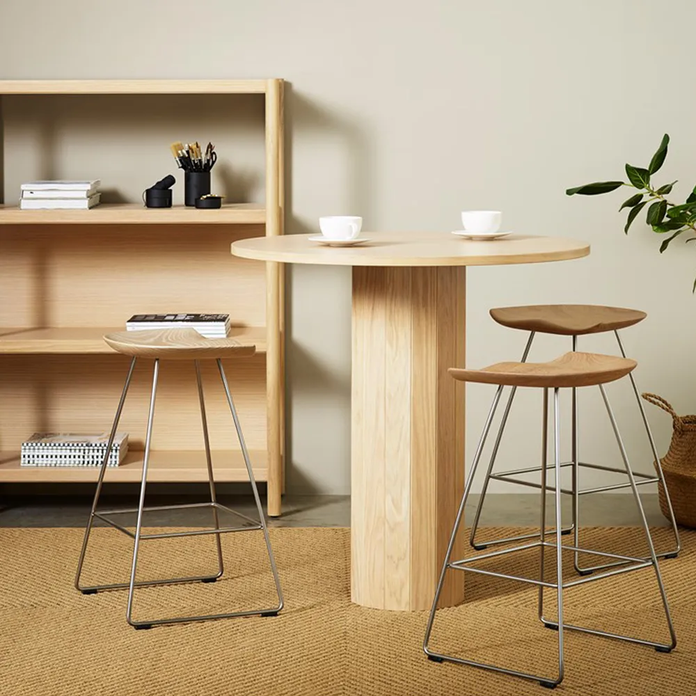 Kaz barstol 44x65 cm, Ask svartbets svart stativ Karl Andersson & Söner